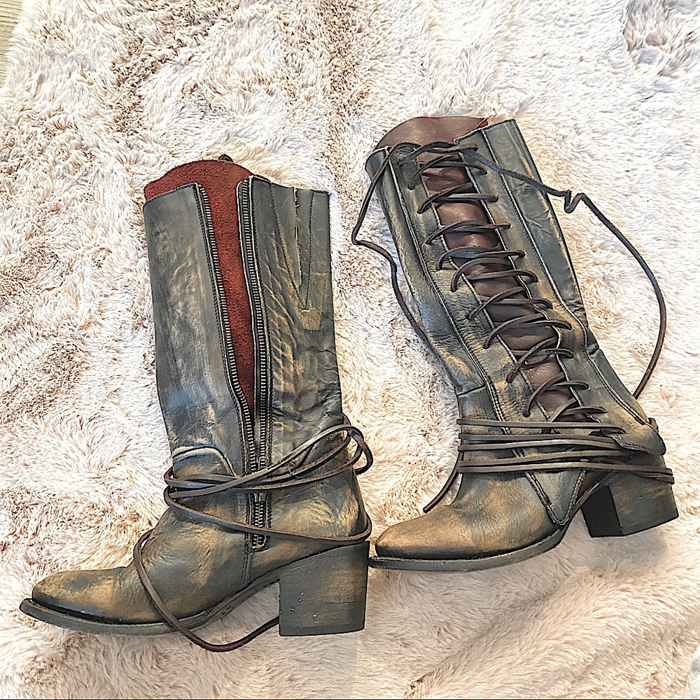 Brown leather Cowboy Boots Firebird Size 6 1/2  SOLD OUT everywhere!!!